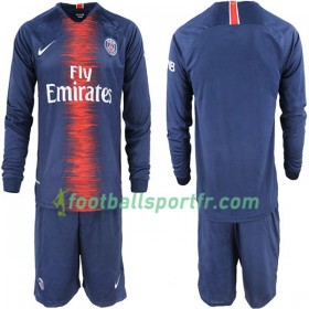 Tenue Paris Saint Germain Enfant Domicile 2018-2019 Maillot de Foot ML